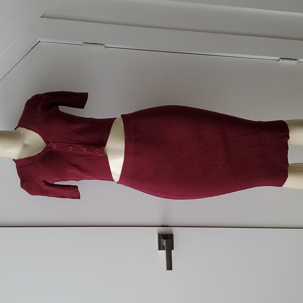 Two pieces outfit burgundy